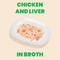 Show in main carousel: Almo Nature HQS Natural Chicken & Liver in Broth Grain-Free Canned Cat Food, 2.47-oz, case of 24 slide 3 of 11