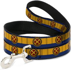 Buckle-Down Marvel Comics X-Men Cyclops Utility Strap Polyester Dog Leash, Yellow, 6-ft long, 1-in wide