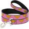 Show in main carousel: Buckle-Down DC Comics Wonder Woman Logo Polyester Dog Leash, Pink, 6-ft long, 1-in wide slide 1 of 2