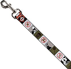 Buckle-Down Warner Bros. Gremlins Gizmo Poses Rules Blocks Polyester Dog Leash, 4-ft long, 1-in wide slide 2 of 2