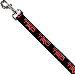 Buckle-Down Toyota Racing Development Logo Polyester Dog Leash, Black, 6-ft long, 1-in wide slide 2 of 2