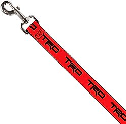 Buckle-Down Toyota Racing Development TRD Logo Polyester Dog Leash, Red, 6-ft long, 1-in wide slide 2 of 2