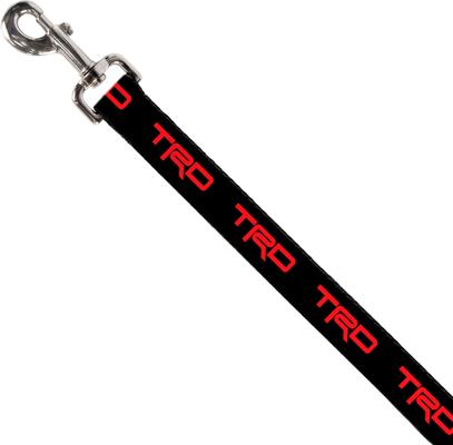 Show full view: Buckle-Down Toyota Racing Development TRD Logo Polyester Dog Leash, Black, 6-ft long, 1-in wide slide 2 of 2