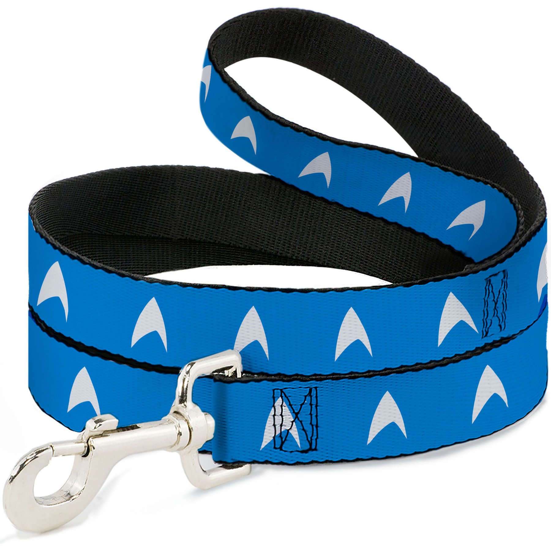 Buckle-Down Star Trek Starfleet Insignia Polyester Dog Leash, Blue, 6-ft long, 1-in wide