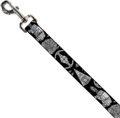 Show full view: Buckle-Down Star Wars Ships & Vehicles Polyester Dog Leash, Black, 6-ft long, 1-in wide slide 2 of 3