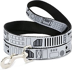 Buckle-Down Star Wars Stormtroopers Utility Belt Bounding Polyester Dog Leash, White, 4-ft long, 1-in wide