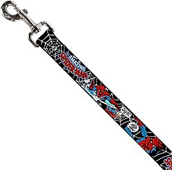 Buckle-Down Marvel Comics Spider Man In Action Polyester Dog Leash, Black, 4-ft long, 1-in wide slide 2 of 2