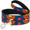 Show in main carousel: Buckle-Down DC Comics Superman Shield Close Up Polyester Dog Leash, Red, 6-ft long, 1-in wide slide 1 of 3