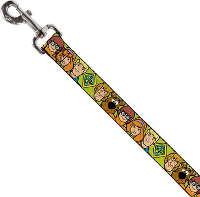 Show full view: Buckle-Down Scooby Doo Character Faces Close Up Polyester Dog Leash, 6-ft long, 1-in wide slide 3 of 3