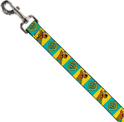 Show full view: Buckle-Down Scooby Doo Pose & Dog Tag Blocks Polyester Dog Leash, 6-ft long, 1-in wide slide 3 of 3