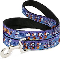 Buckle-Down Peanuts Astronaut Snoopy Launch Poses Polyester Dog Leash, 4-ft long, 1-in wide