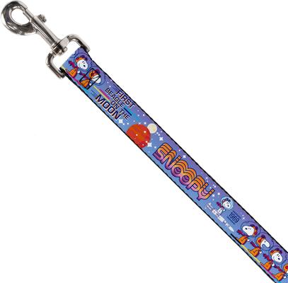 Show full view: Buckle-Down Peanuts Astronaut Snoopy Launch Poses Polyester Dog Leash, 4-ft long, 1-in wide slide 3 of 3