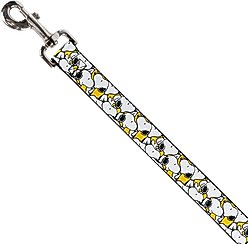 Buckle-Down Peanuts Snoopy Pose Stacked Polyester Dog Leash, Yellow, 6-ft long, 1-in wide slide 2 of 2