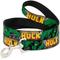 Show in main carousel: Buckle-Down Marvel Comics The Incredible Hulk Action Poses Stacked Comics Polyester Dog Leash, Green, 6-ft long, 1-in wide slide 1 of 6