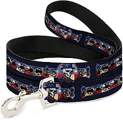 Buckle-Down Grateful Dead Dave's Picks Skeleton Americana Bonus Art Polyester Dog Leash, 6-ft long, 1-in wide