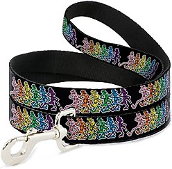 Buckle-Down Grateful Dead Dancing Skeletons Polyester Dog Leash, 6-ft long, 1-in wide
