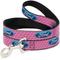 Show in main carousel: Buckle-Down Ford Oval Text Repeat Polyester Dog Leash, Pink, 6-ft long, 1-in wide slide 1 of 6