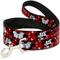 Show in main carousel: Buckle-Down Disney Mickey Minnie Hugs Kisses Poses Polyester Dog Leash, Red, 6-ft long, 1-in wide slide 1 of 6