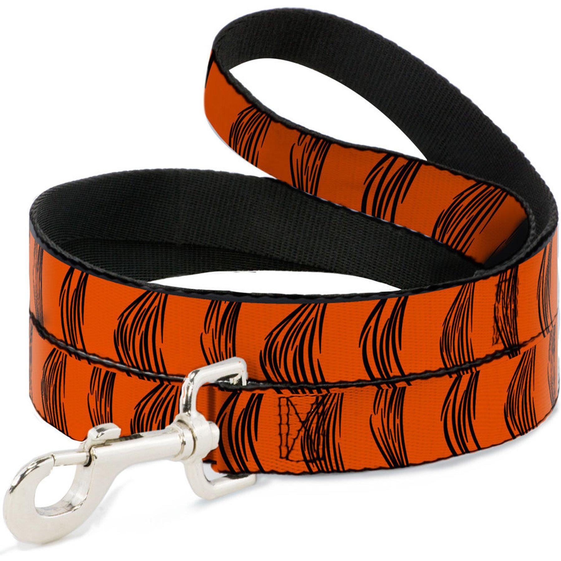 Buckle-Down Disney Tigger Stripes Polyester Dog Leash, Orange, 4-ft long, 1-in wide