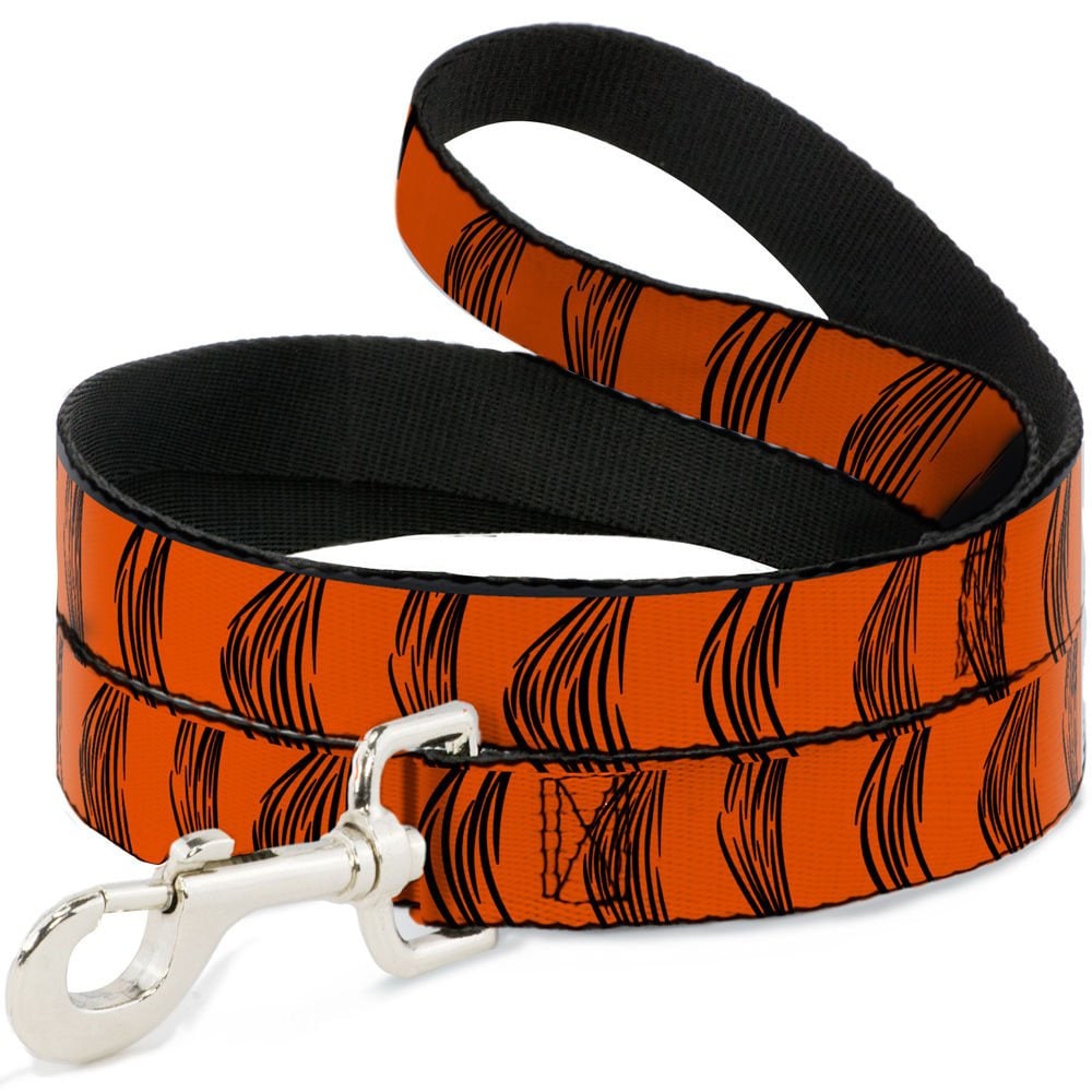 Buckle-down Disney Tigger Stripes Polyester Dog Leash, Orange, 4-ft Long, 1-in Wide