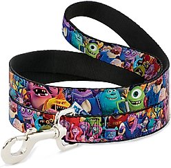 Buckle-Down Disney Monsters University Monsters Stacked Polyester Dog Leash, 6-ft long, 1-in wide