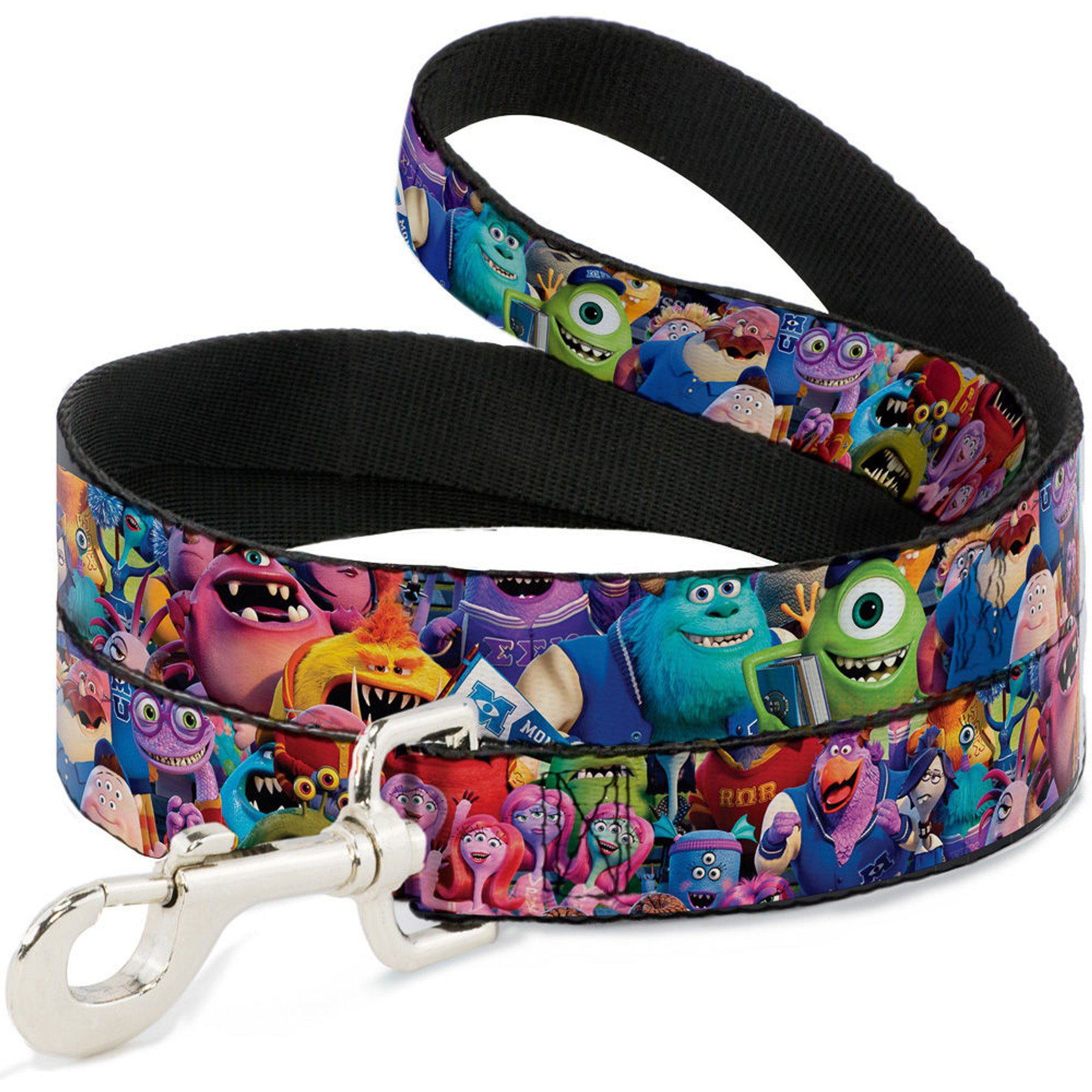 Buckle-Down Disney Monsters University Monsters Stacked Polyester Dog Leash, 6-ft long, 1-in wide
