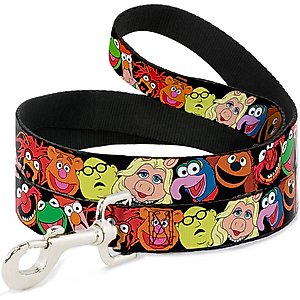 Buckle-Down Disney Muppets Faces Polyester Dog Leash, 4-ft long, 1-in wide