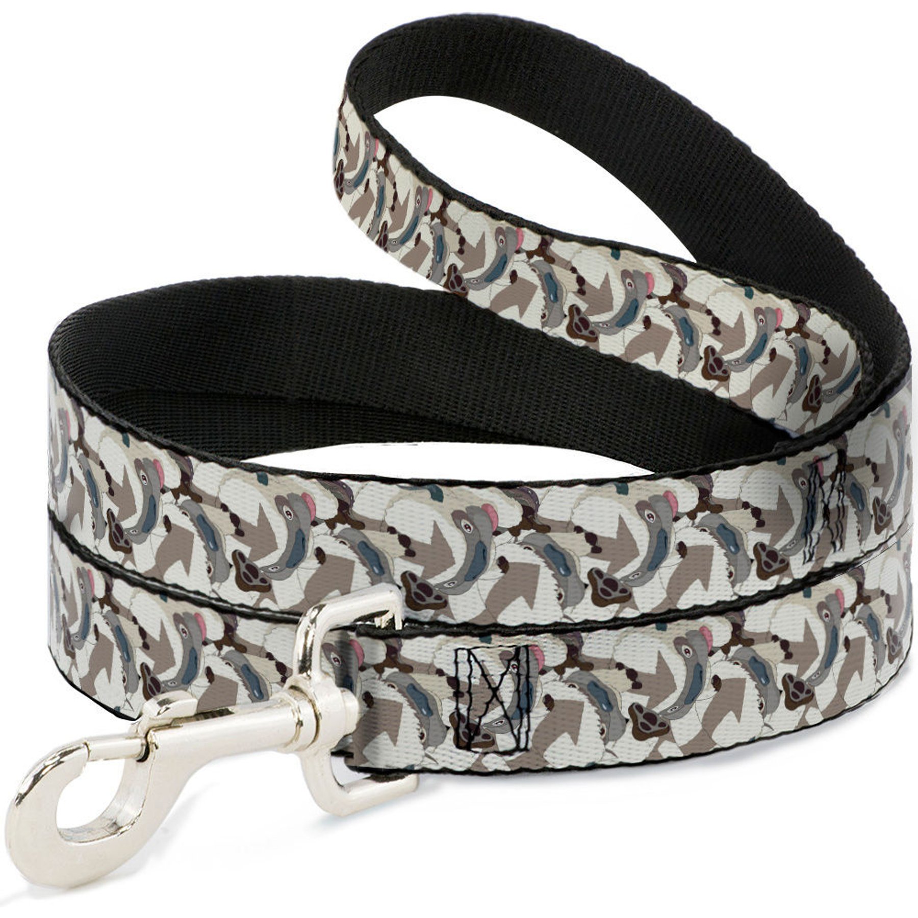 Buckle-Down Avatar the Last Airbender Appa Pose Stacked Polyester Dog Leash, White, 4-ft long, 1-in wide