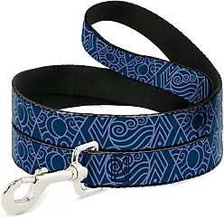 Buckle-Down Avatar Last Airbender Water Element Symbol Polyester Dog Leash, 6-ft long, 1-in wide