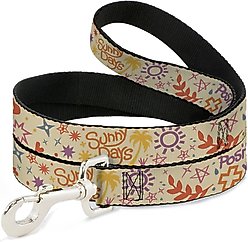 Buckle-Down Summer Harmony Collage Polyester Dog Leash, 6-ft long, 1-in wide