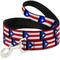 Show in main carousel: Buckle-Down Puerto Rico Flag Repeat Polyester Dog Leash, 6-ft long, 1-in wide slide 1 of 6