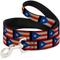 Show in main carousel: Buckle-Down Puerto Rico Flag Weathered Polyester Dog Leash, 6-ft long, 1-in wide slide 1 of 6