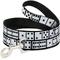 Show in main carousel: Buckle-Down Dominoes Polyester Dog Leash, White, 6-ft long, 1-in wide slide 1 of 6
