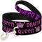 Show in main carousel: Buckle-Down Drama Queen Polyester Dog Leash, Purple, 4-ft long, 1-in wide slide 1 of 6