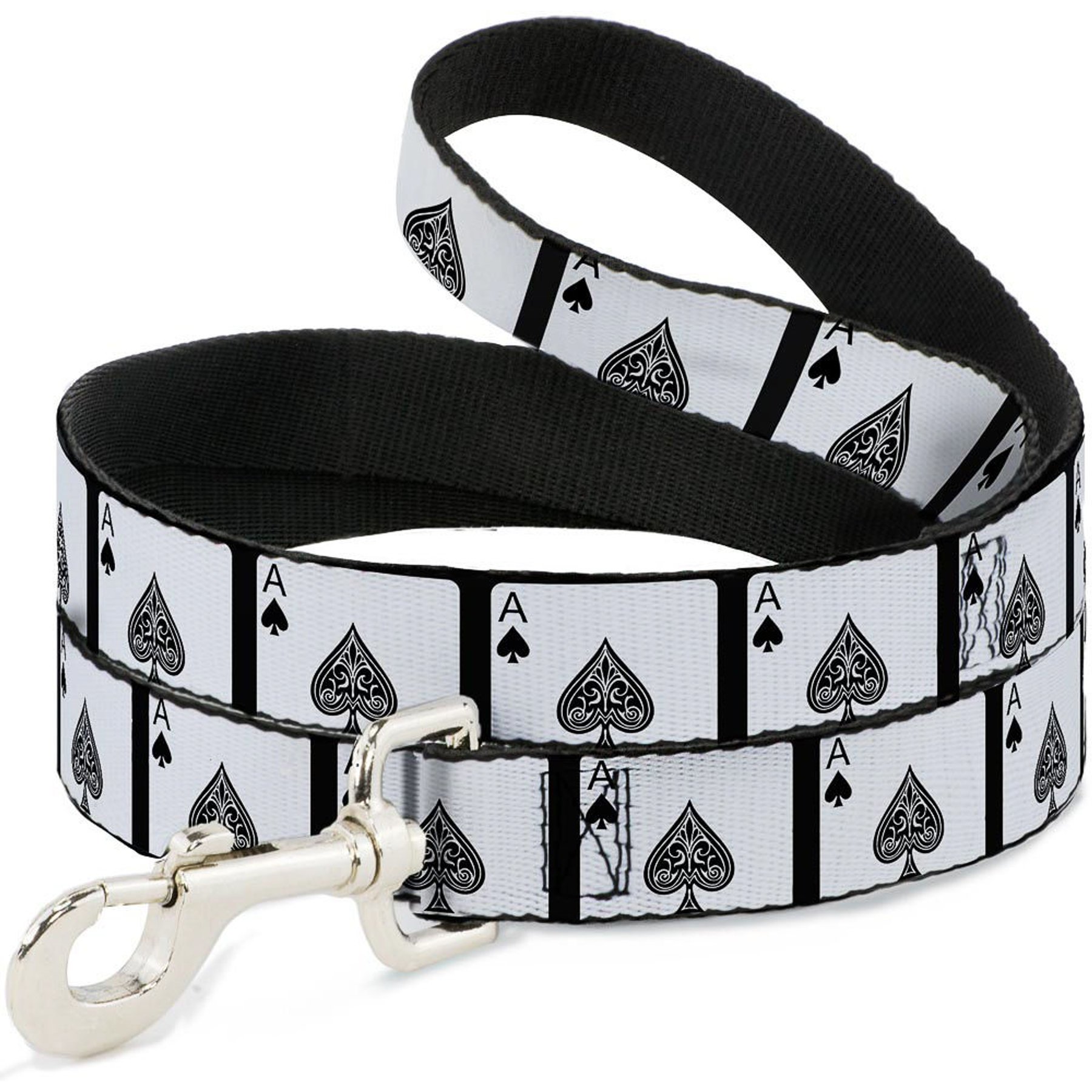 Buckle-Down Ace of Spades Polyester Dog Leash, 6-ft long, 1-in wide