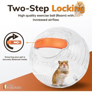 Happy Habitats 7-in Roam Hamster Excerise Ball, Clear