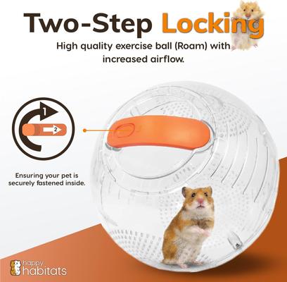 Show full view: Happy Habitats 7-in Roam Hamster Excerise Ball, Clear slide 4 of 7