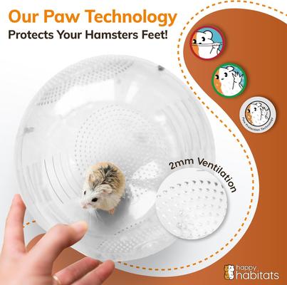 Show full view: Happy Habitats 7-in Roam Hamster Excerise Ball, Clear slide 6 of 7