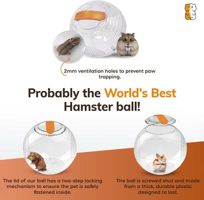 Show full view: Happy Habitats 7-in Roam Hamster Excerise Ball, Clear slide 5 of 7
