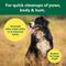 Show in main carousel: Earth Rated 3-in-1 Hypoallergenic Cleaning, Deodorizing & Conditioning Unscented Dog & Cat Grooming Wipes, Green, X-Large: 11 x 12-in, 60 count slide 4 of 8