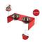 Show in main carousel: THE LICKER STORE Keaton Modern Lucite Stainless Steel Elevated Dog & Cat Bowls, Red/Chrome, Medium/Large: 7.5-in, 6.8 cup slide 5 of 6