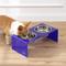 Show in main carousel: THE LICKER STORE Keaton Modern Lucite Stainless Steel Elevated Dog & Cat Bowls, Purple/Chrome, Medium/Large: 7.5-in, 6.8 cup slide 2 of 6