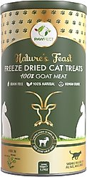 Pawfect Nature's Feast Goat Meat Grain-Free All Natural Freeze-Dried Cat Training Treat, 5.29-oz canister