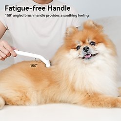 aumuca Dog & Cat Deshedding & Dematting Undercoat Rake, White slide 2 of 9