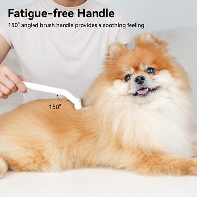 Show full view: aumuca Dog & Cat Deshedding & Dematting Undercoat Rake, White slide 5 of 12