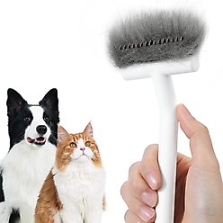 aumuca Dog & Cat Deshedding & Dematting Undercoat Rake, White