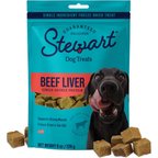 Stewart Beef Liver Single Ingredient Freeze-Dried Dog Treats, 8-oz pouch