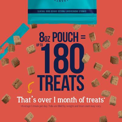 Show full view: Stewart Beef Liver Single Ingredient Freeze-Dried Dog Treats, 8-oz pouch slide 4 of 11