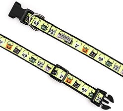 The Worthy Dog Tricks for Treats Dog Collar, Green, Small: 8 to 14-in neck, 5/8-in wide slide 2 of 3