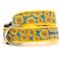 Show in main carousel: The Worthy Dog Sunflowers Dog Collar, Blue, Small: 8 to 14-in neck, 5/8-in wide slide 1 of 4